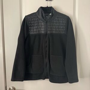 Vineyard Vines Womens Full Zip Fleece Jacket Black Size Medium